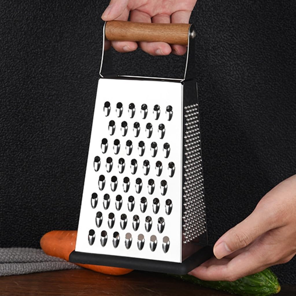 Stainless Steels Metal Box Grater Handheld Kitchen Food Shredders for Cheese