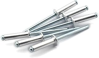 60pcs 3/16" x 3/4" (6-12) Aluminum Blind Pop Rivet Round Dome Head Open End Decorating Fastener Nails Pop Rivets 4.8x18mm