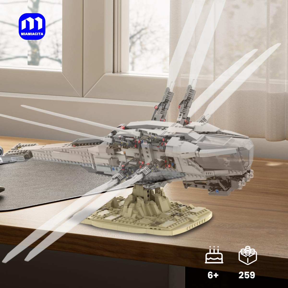 Display Stand For Lego Dune Ornithopter 10327 Display For Razor