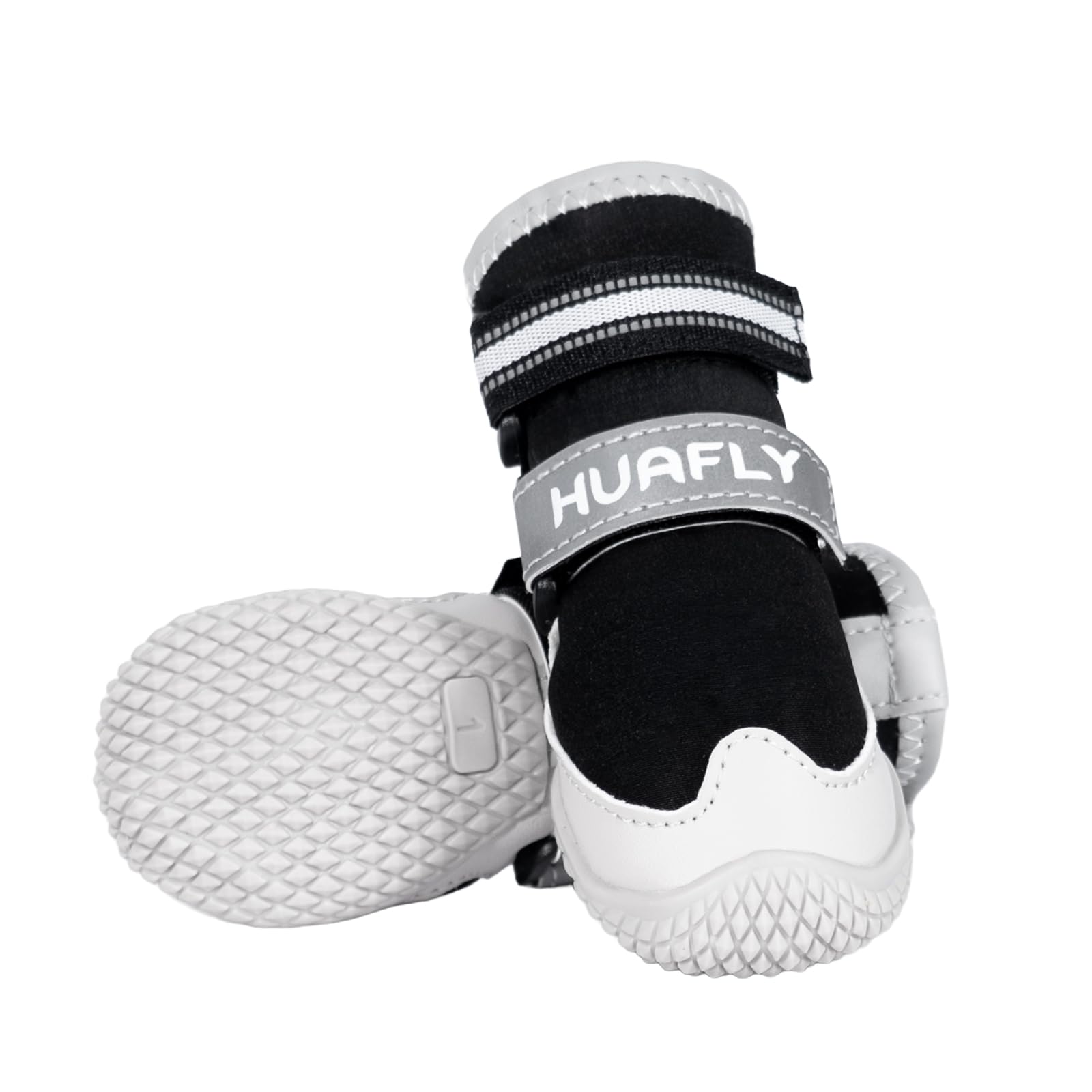 Huafly Dog Boots Paw Protector,Waterproof Dog Boots for Injured Paws,2pcs