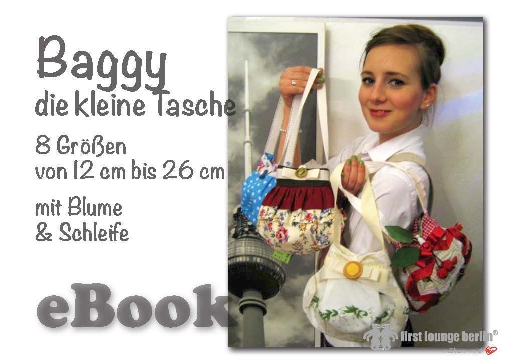 Baggy Nähanleitung mit Schnittmuster für kleine Tasche in 8 Größen [Download]