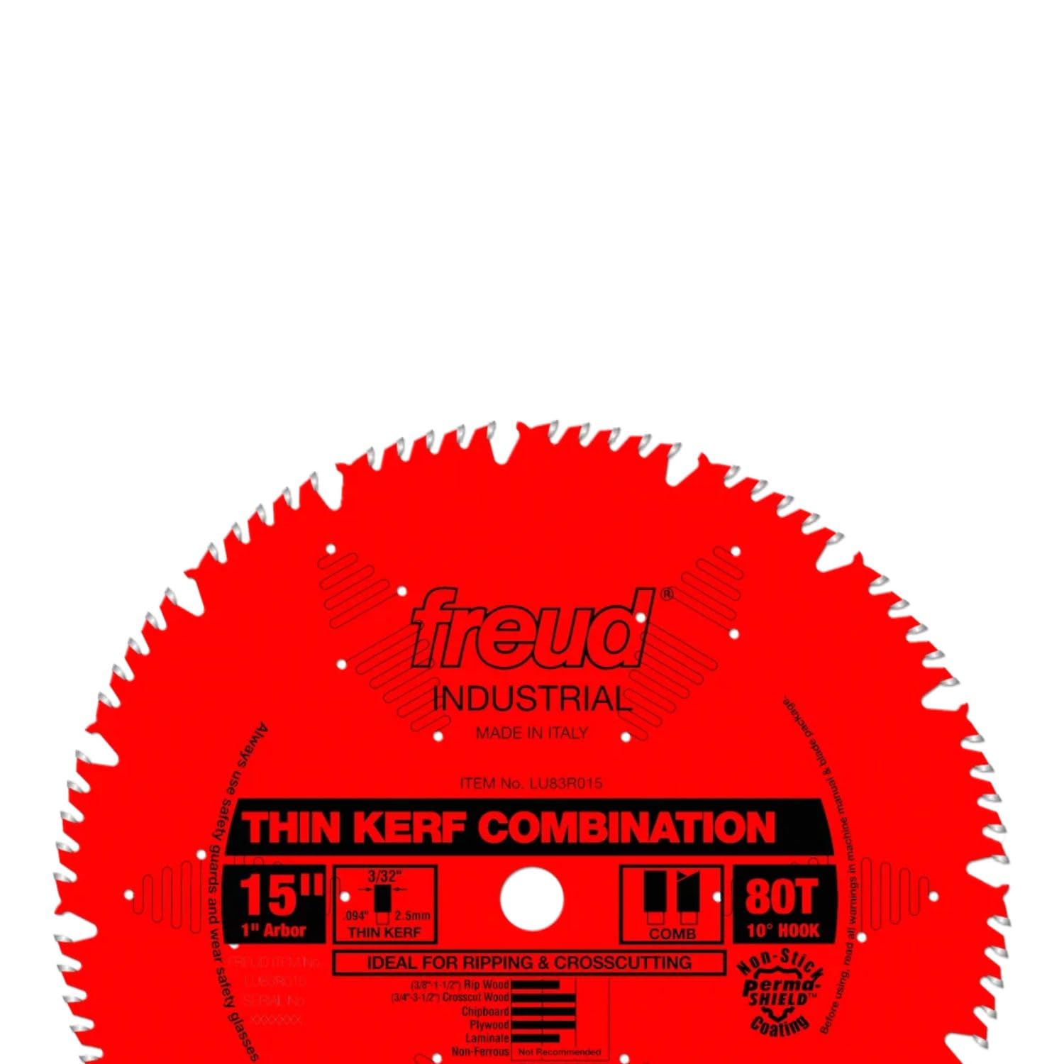 Freud LU83R015 15X80X1 Peine fino KERF rojo, multicolor, talla única