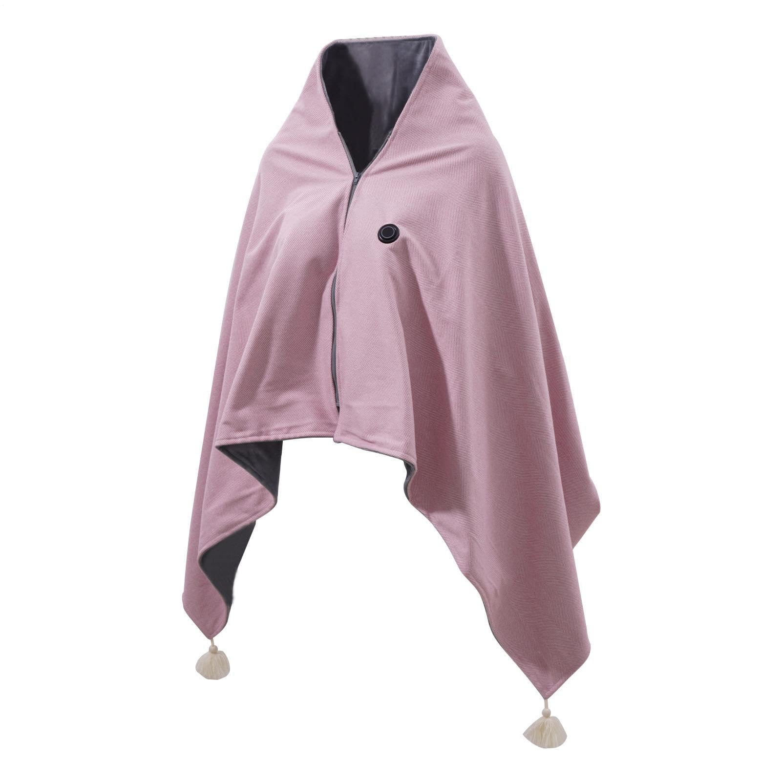 Manta Calefactable Ponible Niveles de Temperatura Ajustables y Diseño | Chal Térmico USB Inalámbrico Para Manta Casual De Descanso, Sofá, Oficina En Casa, Viajes, Siesta Interior Y