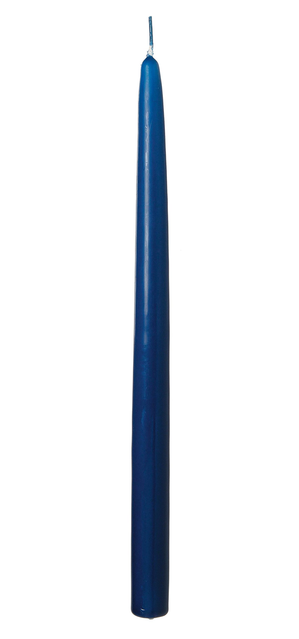 General Wax Taper Candle, 12 inch, Patriot Blue, Box of 12