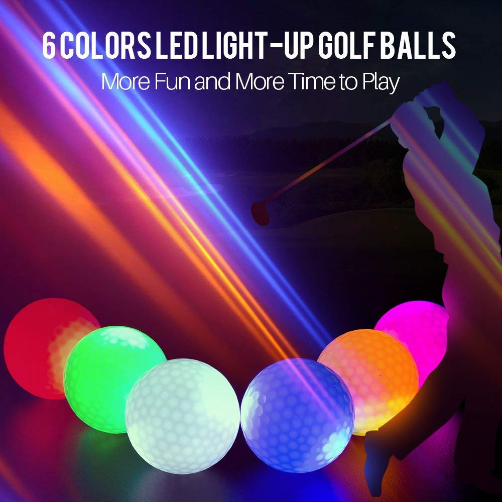 Palline da golf con luci a LED, si illuminano al buio