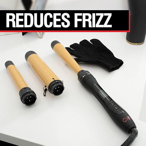 Miniatura 3 de CHI Varita rizadora intercambiable con barril cónico invertido de 05 a 125 pulgadas 1 libra