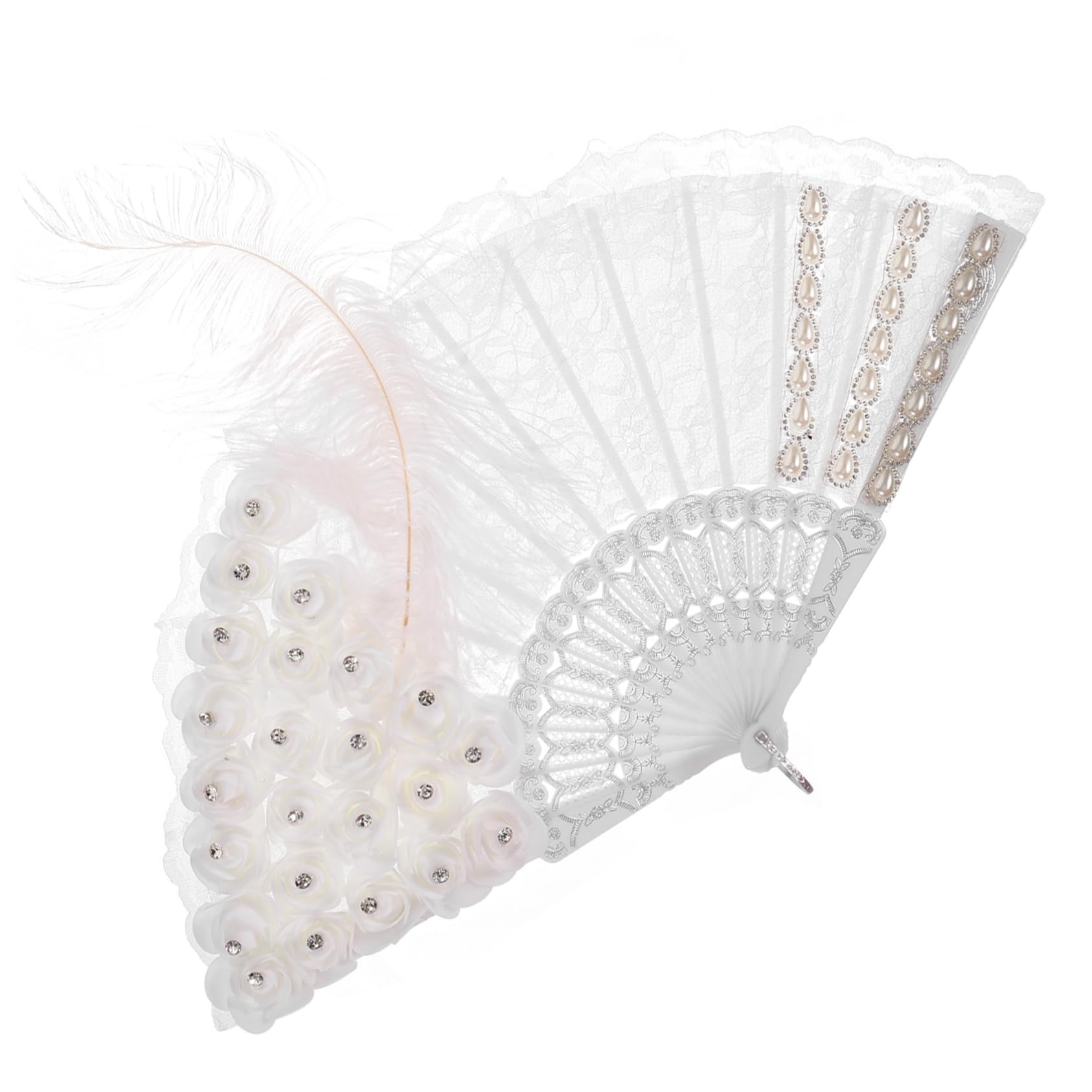 3stücke Braut-Fan Hochzeits-Fan Für Mit -Design Für Hochzeiten Geburtstagsfeiern Und Besondere Anlässe Tragbar Und Praktisch Als