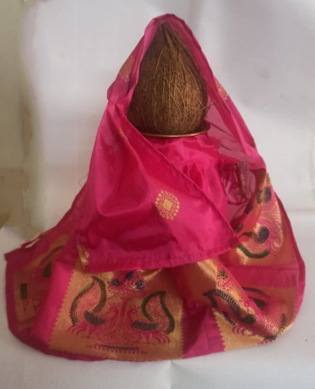 Kalash Sari Gujrati Style Pallu Stitched Pleats by Nihar Industries