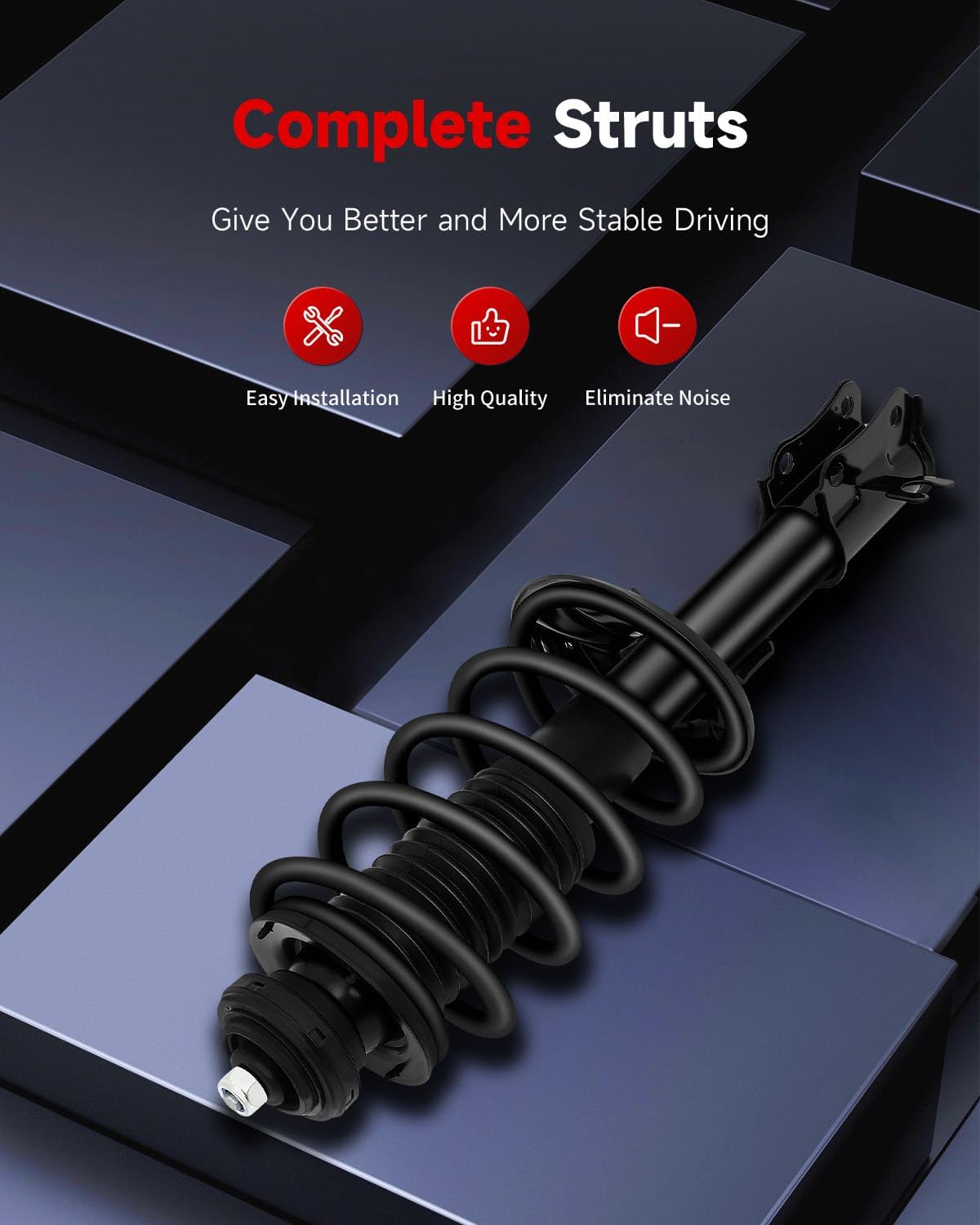 cciyu Complete Struts Absorber for 2004-2011 for Chevrolet Aveo,2009 for Pontiac G3,2005-2008 for Pontiac Wave Shocks for 172296 172295 5794 Front and Rear Struts