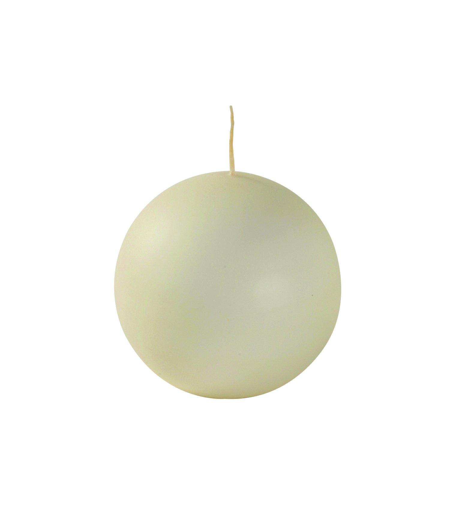 Cereria di Giorgio Risthò Spherical Candles, Wax, Ivory, 10 x 10 x 10 cm, Pack of 4