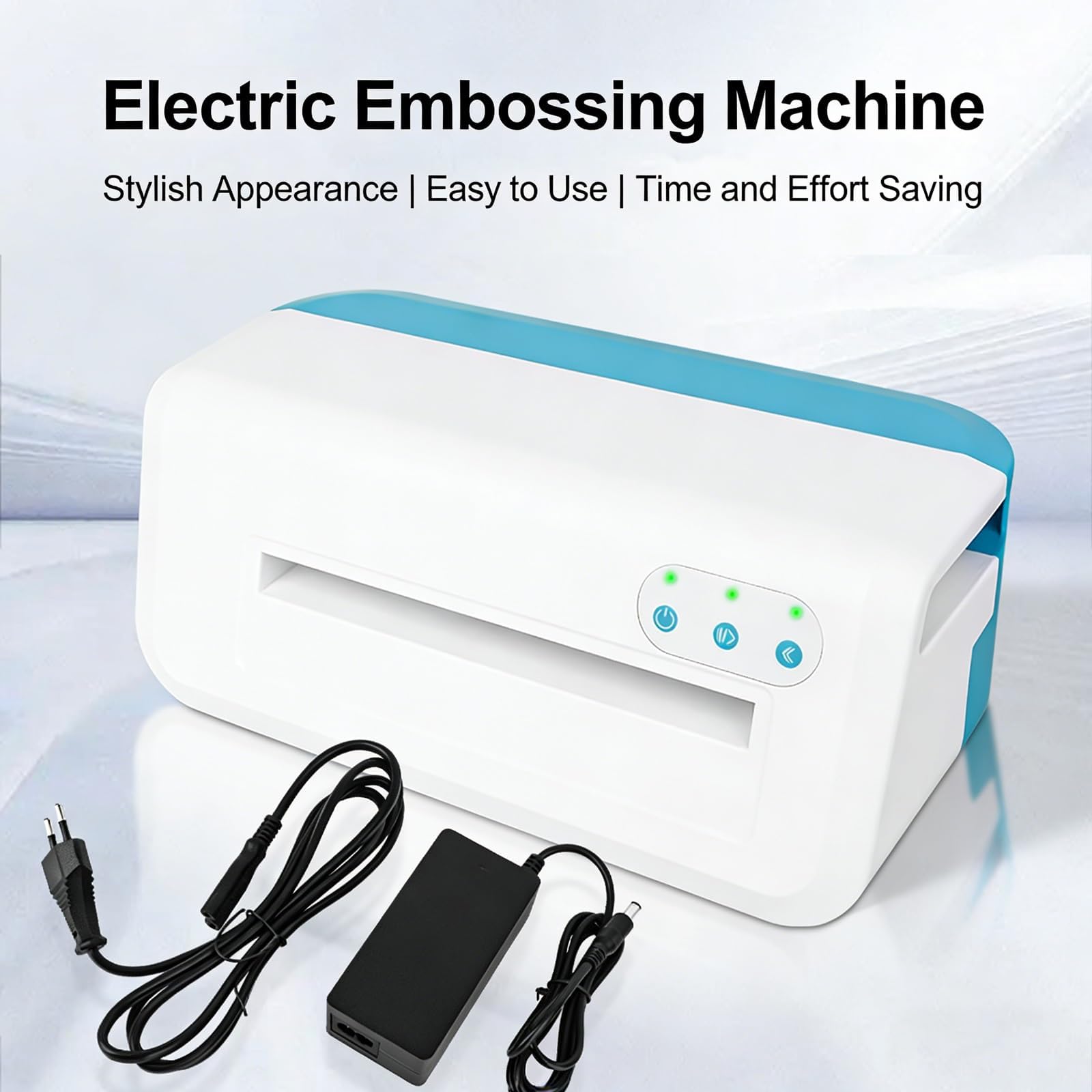 Máquina eléctrica A4 para Manualidades y proyectos de Bricolaje, máquina automática de Troquelado y Repujado A4, Mesa de Trabajo de 22 x 32 cm, Herramientas y Suministros