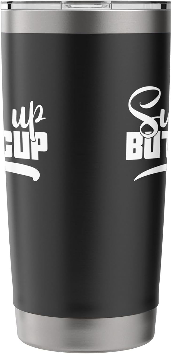 Suck It Up Buttercup Motivational Workout Fitness Stainless Steel Insulated Tumbler image 4