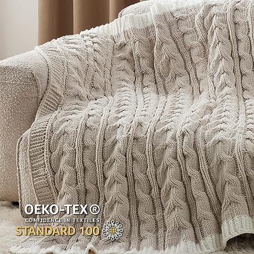 Bedsurecableknitthrowblanketforcouchbedchenillechunkyknitthrowblanketforwinterandallseasonssoftcozyandwarmbeige50x60inches  Urban Country Home Decor Bedsure cable knit throw blanket for couch bed chenille chunky knit throw blanket for winter and all seasons soft cozy and warm beige 50×60 inches  urban country home decor