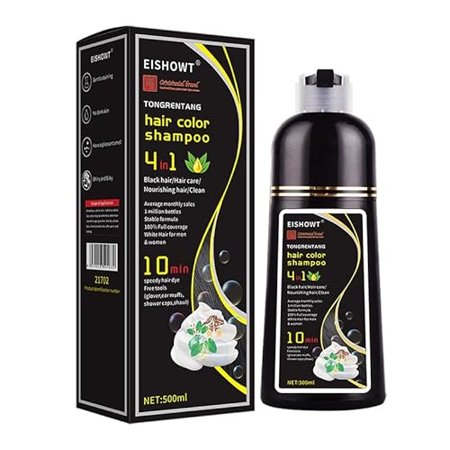 Haarfärbeshampoo Sofort-Haarfarben-Shampoo Haarfärbemittel Haarfärbung Color Shampoo langanhaltende Farbe für Männer und Frauen 500ml (#Schwarzes) Haarfärbeshampoo Sofort-Haarfarben-Shampoo Haarfärbemittel Haarfärbung Color Shampoo langanhaltende Farbe für Männer und Frauen 500ml (#Schwarzes)
