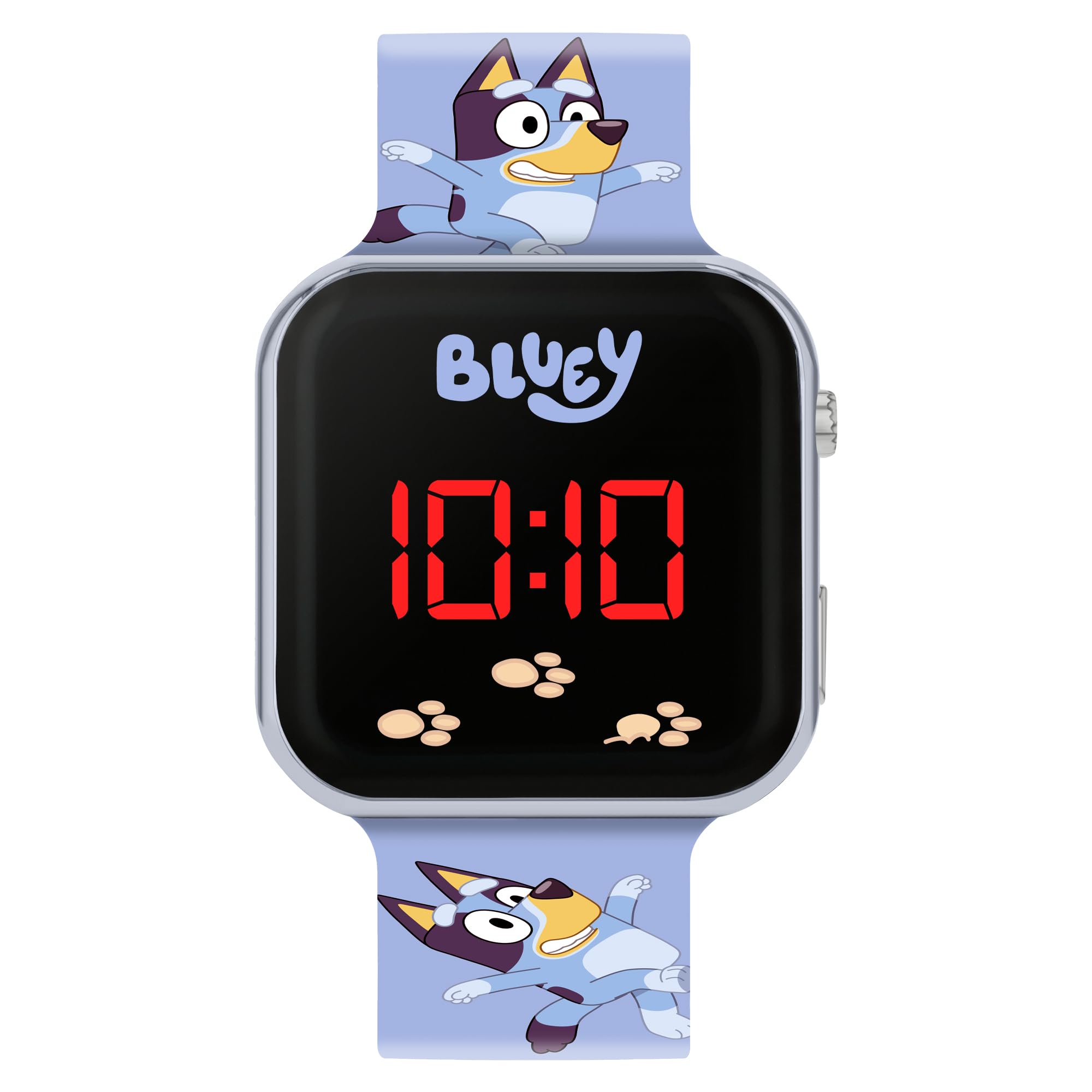 Bluey Reloj Digital de Cuarzo para niño con Correa de Silicona BLY4081, Azul
