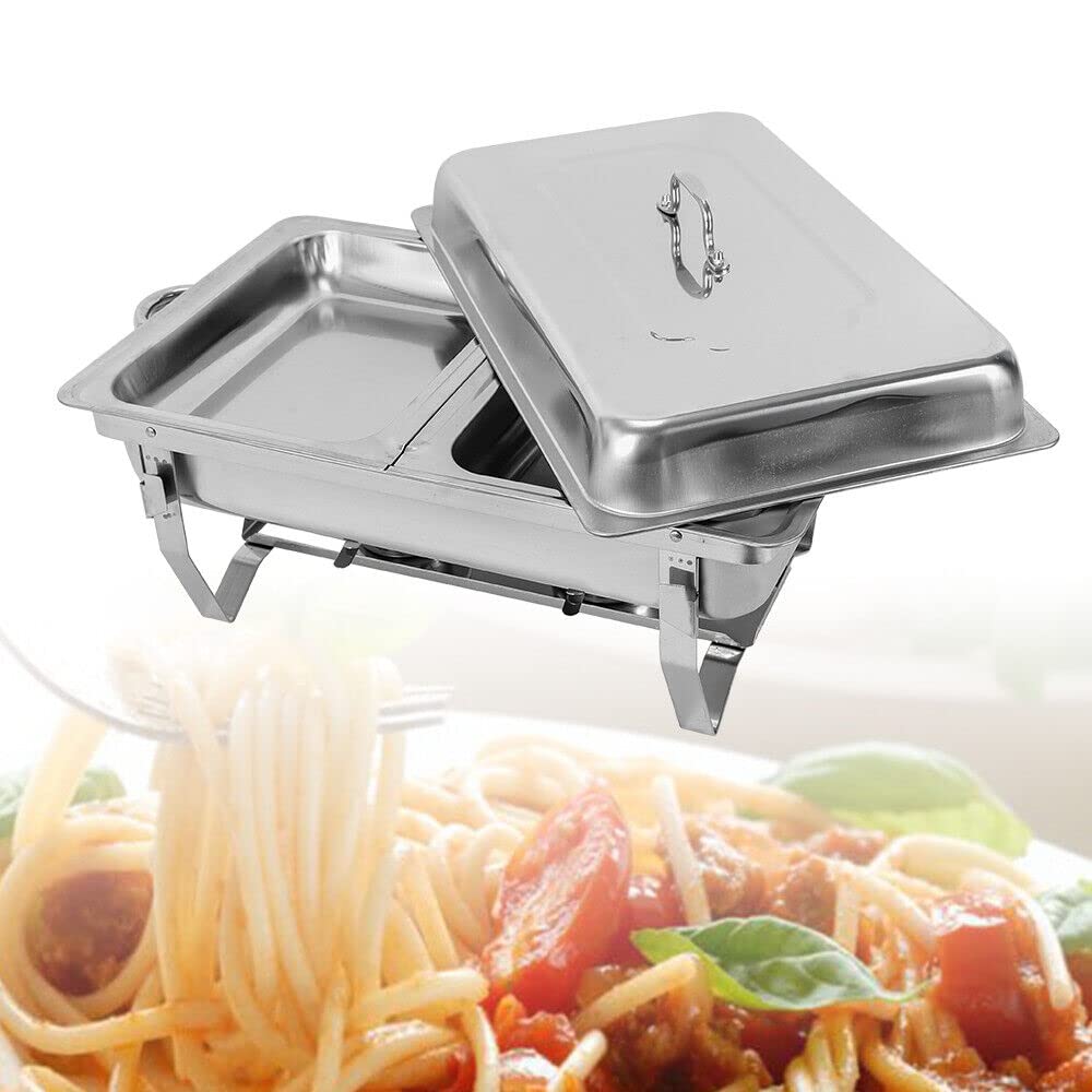 7,5 L acero inoxidable Chafing Dish - Calentador de alimentos ideal para eventos y fiestas