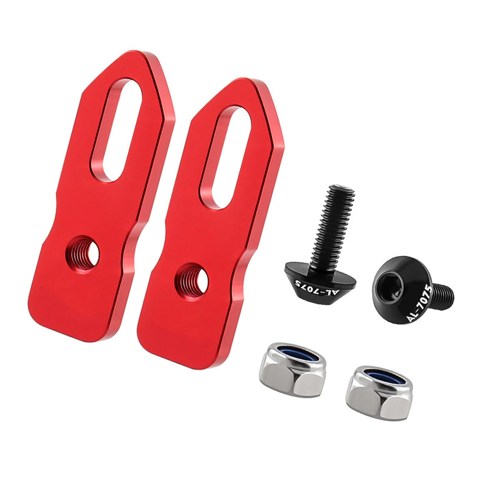 Buxuaaaa Red C Clamps Brake Extension Pad Aluminum Alloys Bike Extension Calipers Adapter Brakes For Road Bicycles Universals V Brake Adapter