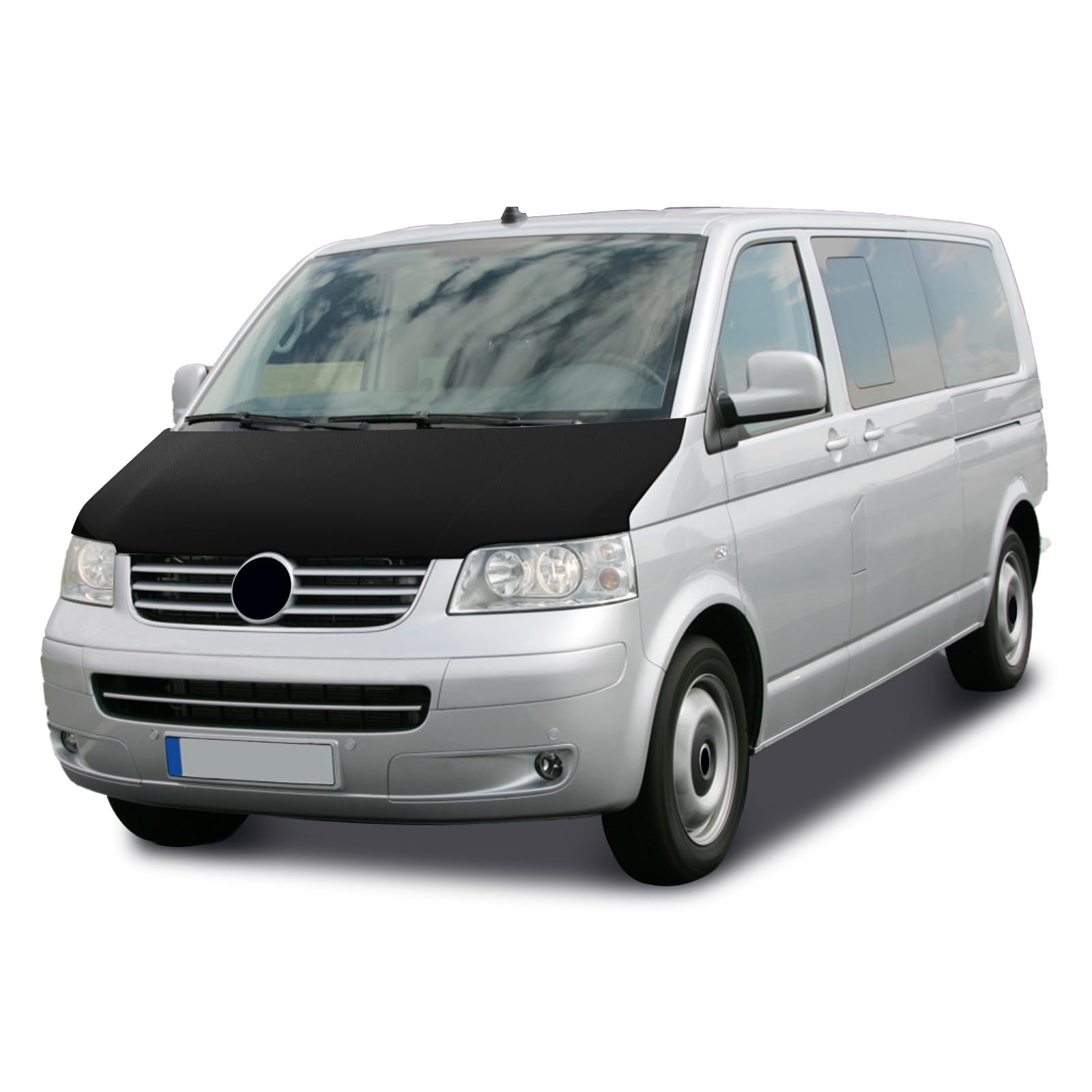 Protection de Capot Compatible avec VW T5.1 Transporter & Caravelle 2010-2015 Bra de Capote Protection - Noir