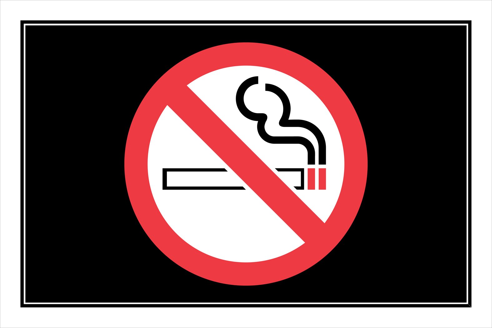 8 X 12" NO SMOKING