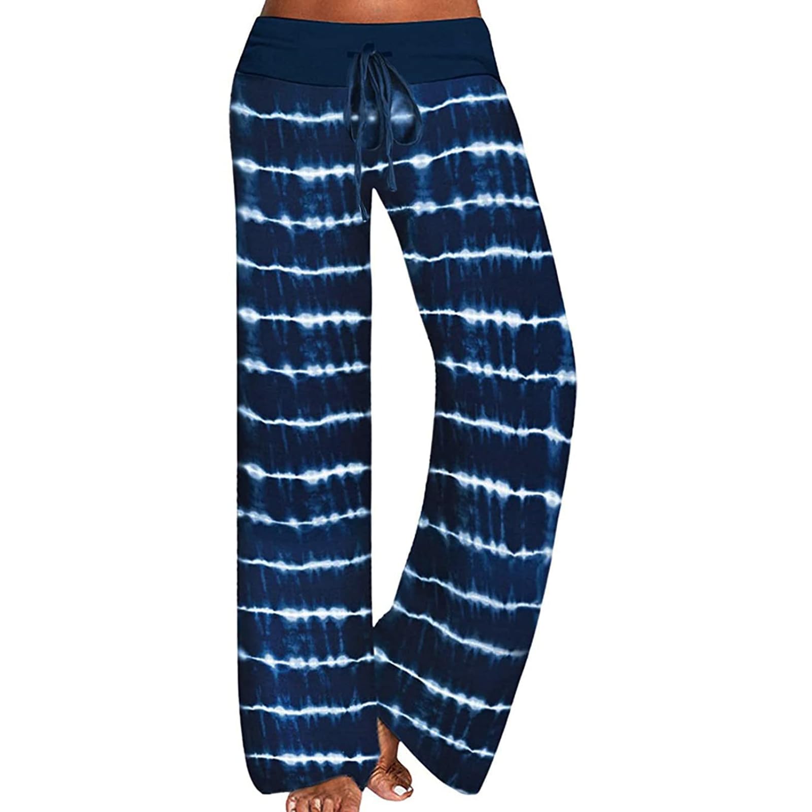 Beyooola Schlafanzughose Damen Lang Pyjamahose Yoga Schlafanzug Hose Pyjama Freizeithose Weites Bein Jogginghose Stretch Hosen
