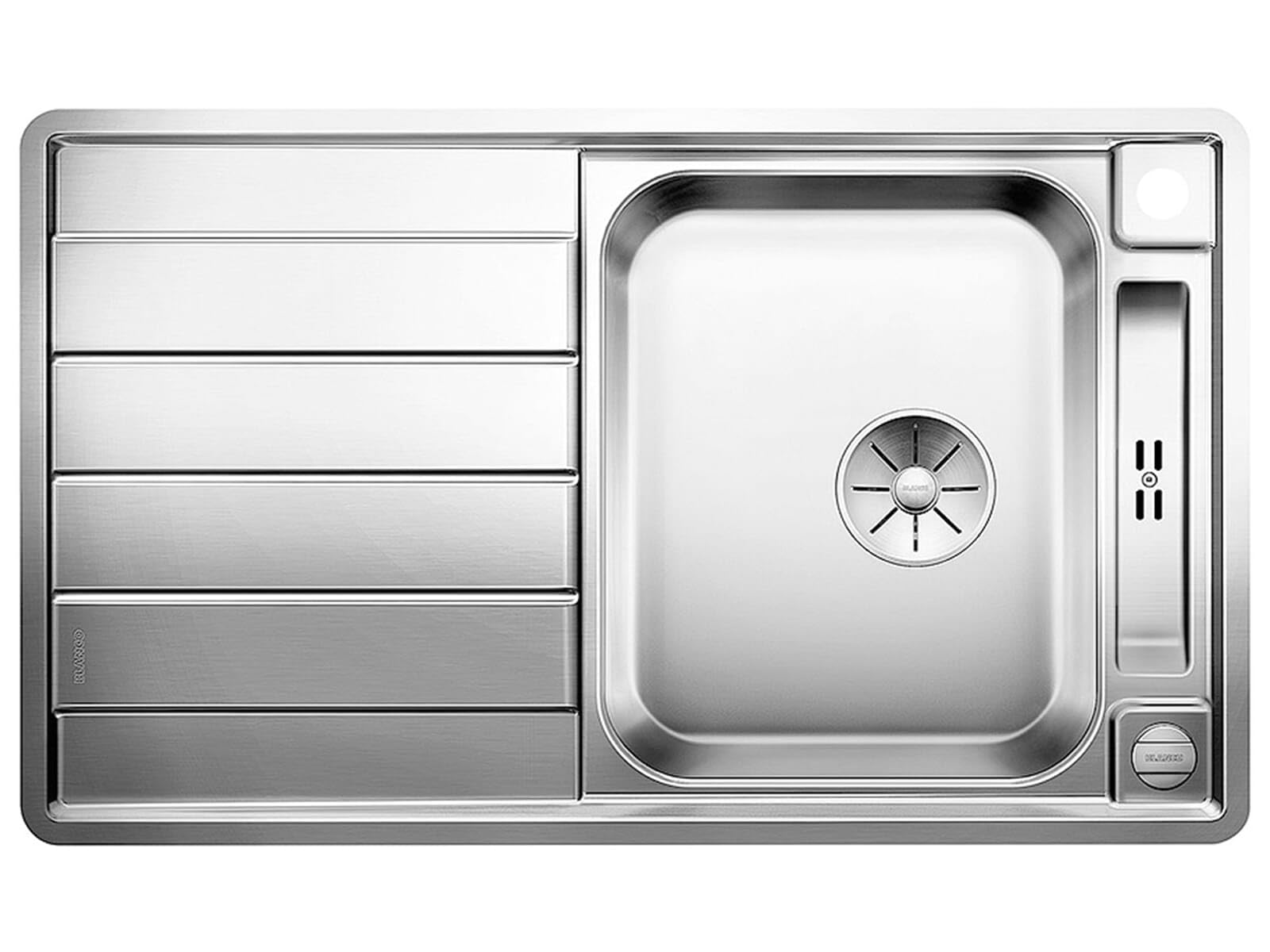 Blanco 522102 | Évier de cuisine en acier inoxydable AXIS III 45 S-​IF | Couleur/​Finition : Acier poli