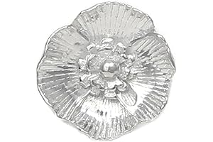 Pewter Poppy Flower Scarf Pin