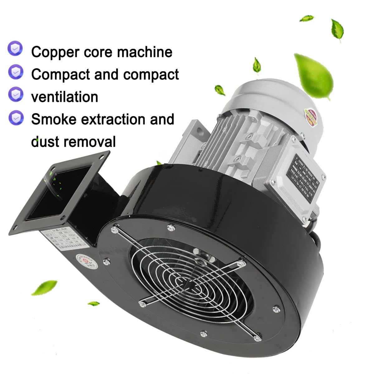 Ventilateur radial industriel - Ventilateur radial - Ventilateur radial - Ventilateur de chaudière - Ventilateur axial 860 m³/h - 1020 Pa - 220 V - Ventilateur mural pour cuisines, bureaux