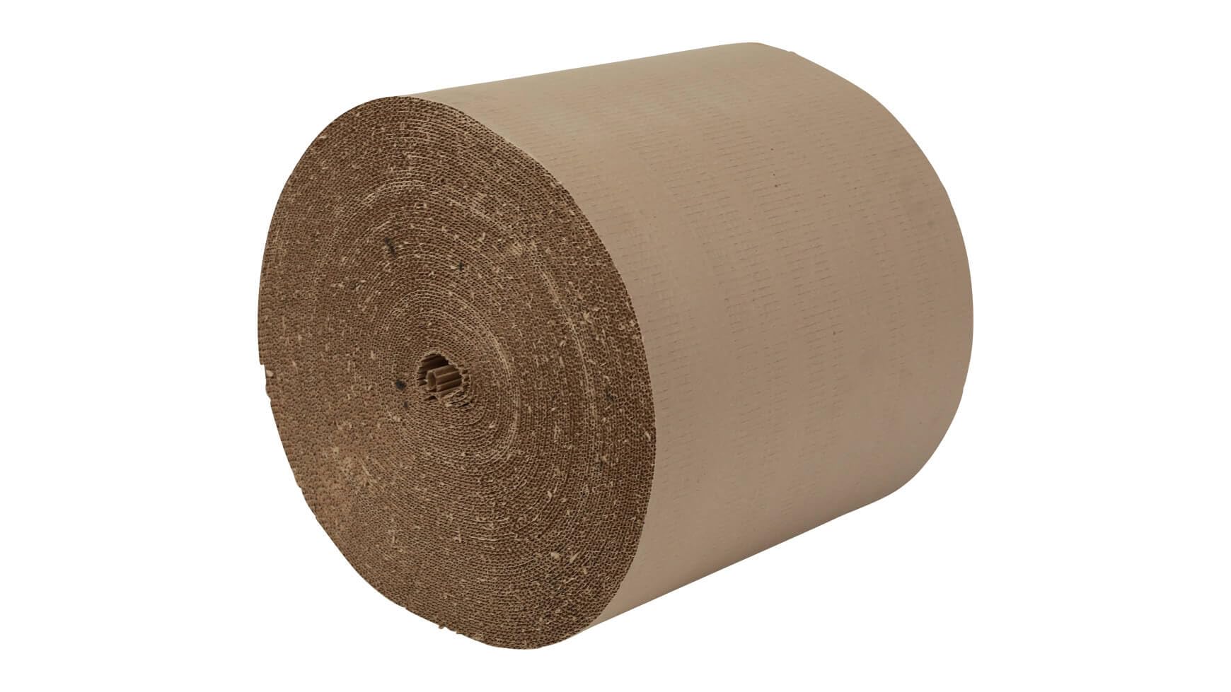 packster 4x Rollenwellpappe Wellpapprolle 50cm 70lfm Braun C-Welle Wellpappe Verpackungsmaterial für sicheren Versand & Lagerung