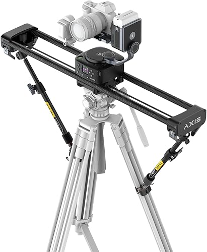 ZEAPON AXIS 80 Pro AXIS - Deslizador de cámara motorizada multieje, 31 pulgadas31.5 in, carril eléctrico de fibra de carbono DSLR profesional,