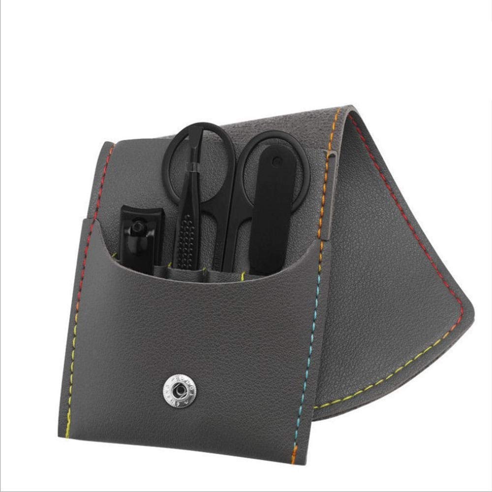 Tagliaunghie Set per Pedicure Kit per Pedicure, 4 Pezzi Kit per la Cura delle Unghie Professionale con Strumenti per la Cura del Viso, Adatto per Unisex-Blue_Set (Set Grigio)