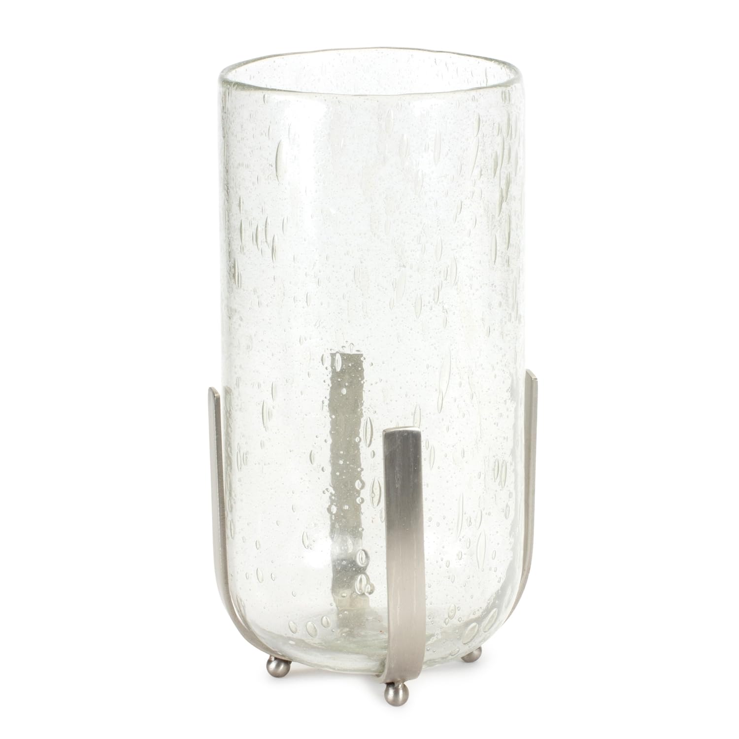 Maykoosh Bubbled Glass Vase Candle Hurricane