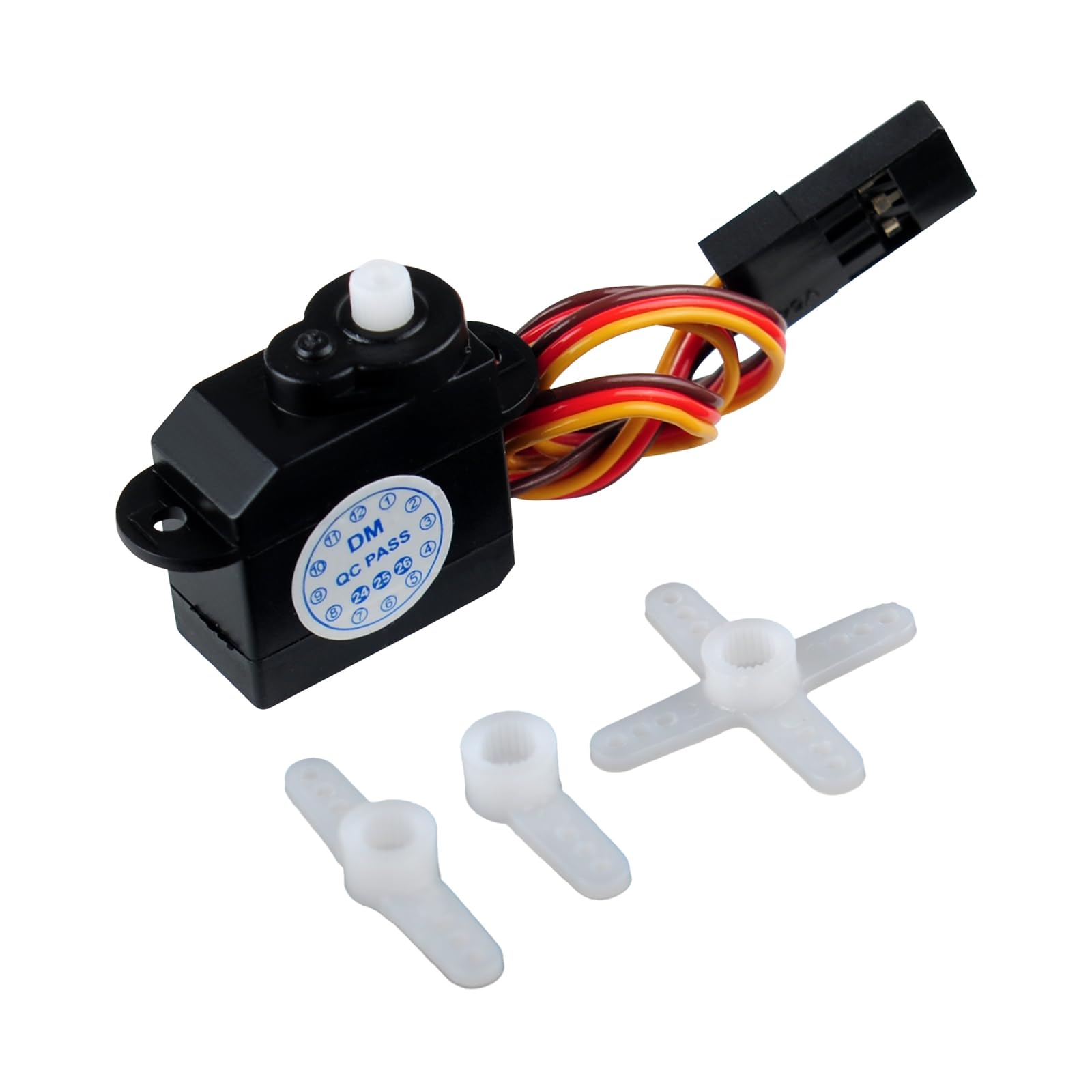 Stemedu Micro 2.1g Servo DM-S0020 Super Mini Digital Servo 2g Ultra-Lightweight Coreless Servo for RC Hobby Helicopter (Pack of 4) - Image 2