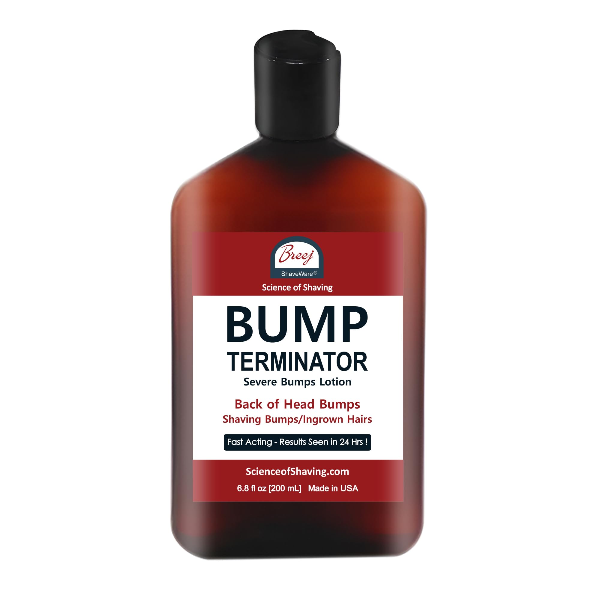 BUMP TERMINATOR Severe Shaving Bumps, Razor Bump, Ingrown Hair Lotion 6.8 oz