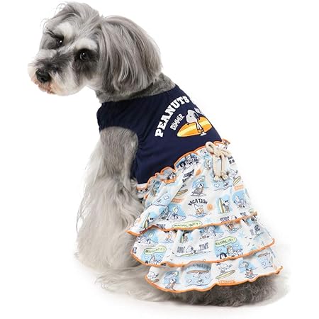 Amazon 夏服 ペットパラダイス スヌーピー クールマックス 接触冷感 虫よけ サーフ ワンピース ひんやり ウェア ｓｓ ペットパラダイス ペット用品 通販