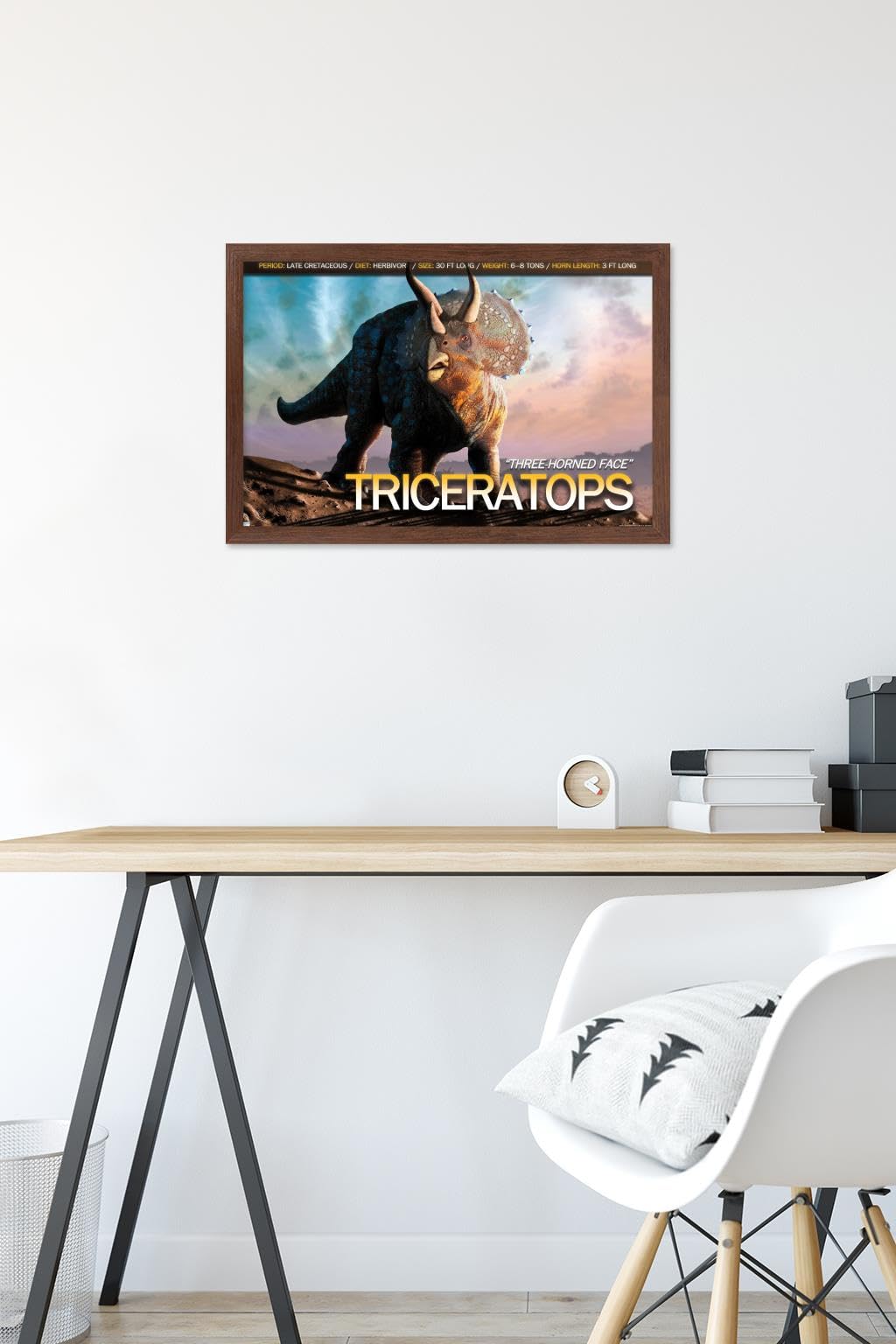 Amazon.com: Trends International Dinosaurs - Triceratops Wall