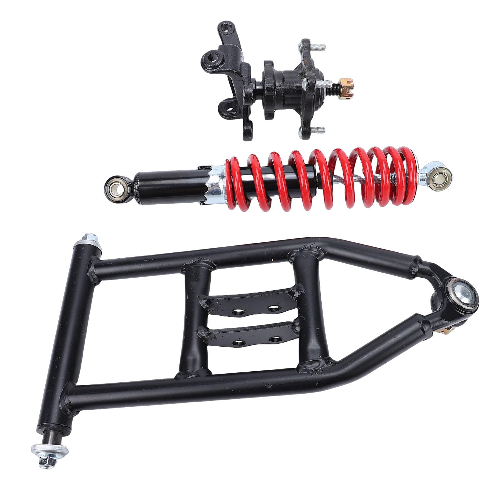 aqxreight Kit Braccio Oscillante Sospensione Anteriore, Kit Fuso a Snodo Ammortizzatore Sospensione Superiore Inferiore Ad Alta Resistenza con Rivestimento Elettronico, per Quad ATV