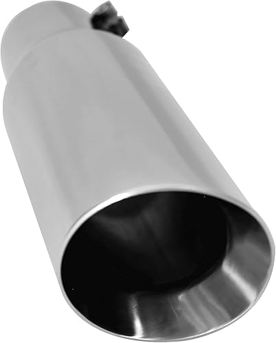 Miniatura 6 de Punta de escape de 3 a 4 pulgadas, punta de tubo de escape universal ajustable para camión, decoración de automóvil, entrada de 3 pulgadas, salida