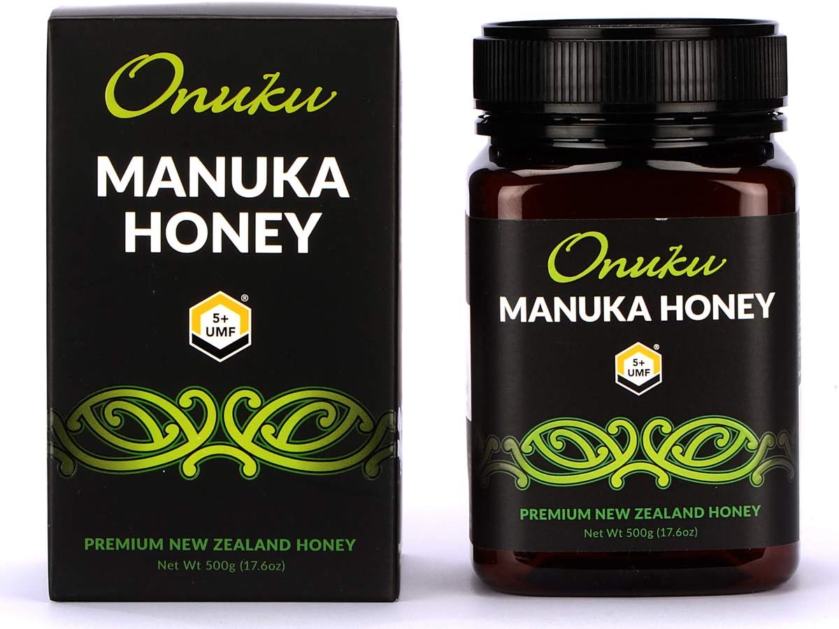 Onuku Premium New Zealand UMF 5+/MGO 85+ (500G) Authentic Manuka Honey | 100% Pure Non GMO Certified Honey
