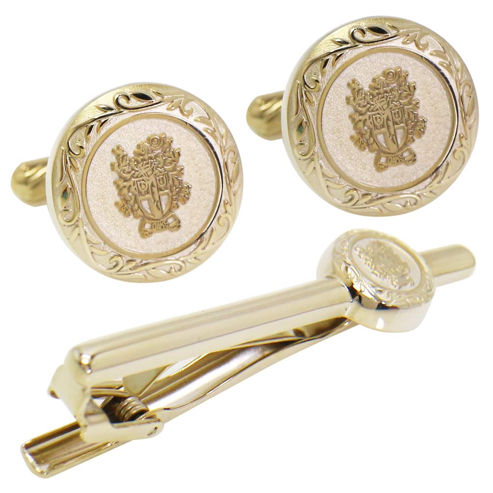 Amazon | DAKS ダックス ゴールド ラウンド 紋章 カフス