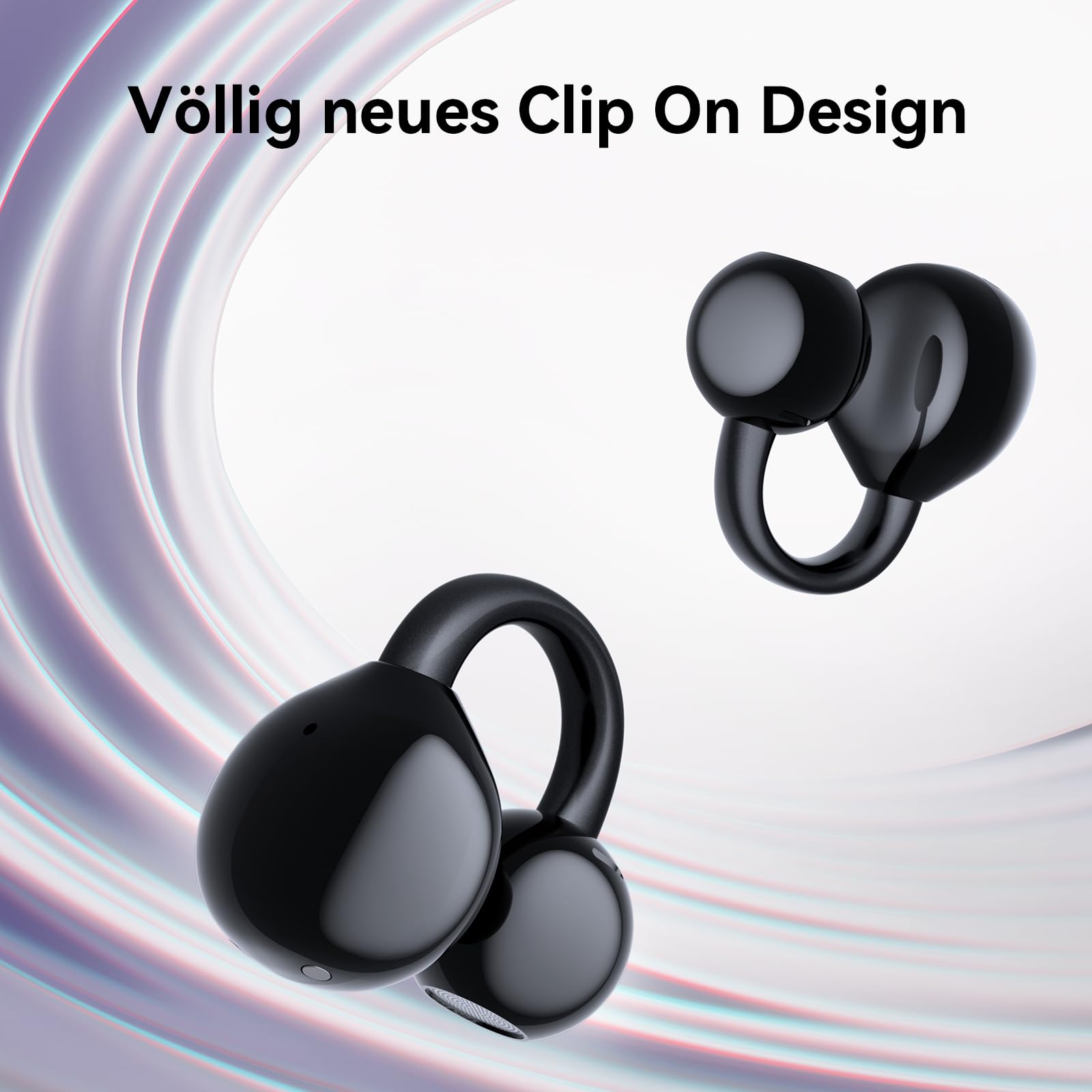 Auricolare Bluetooth,Cuffie Open Ear Bluetooth 5.4,Amici Degli Occhiali 40 Ore di Riproduzione con Custodia di Ricarica Display Digitale,IPX7 Impermeabili, Auricolari Bluetooth Sport per Fitness,Corsa