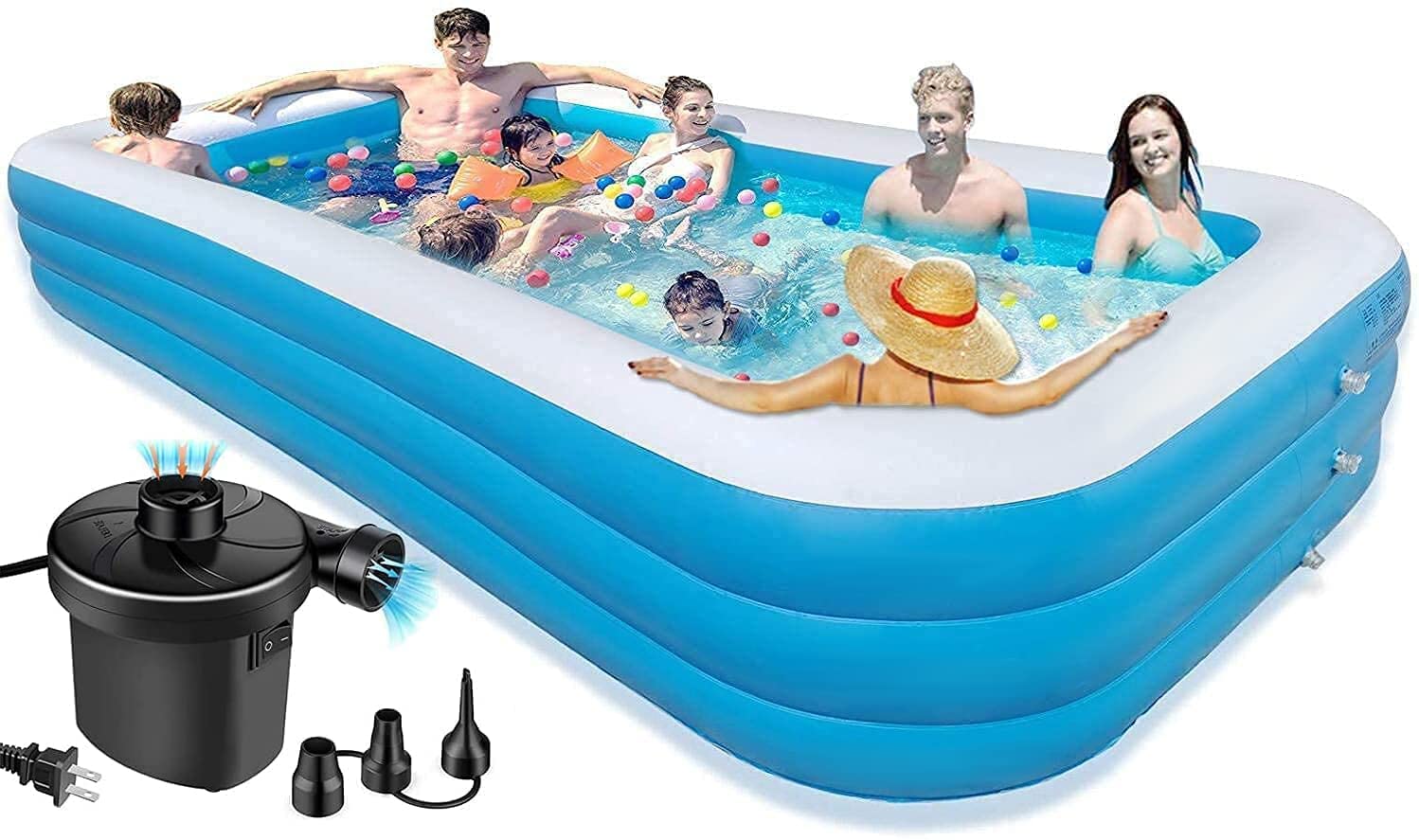 Voxmix Swimming Pools Inflatable Above Ground10FtSwimming Pools for