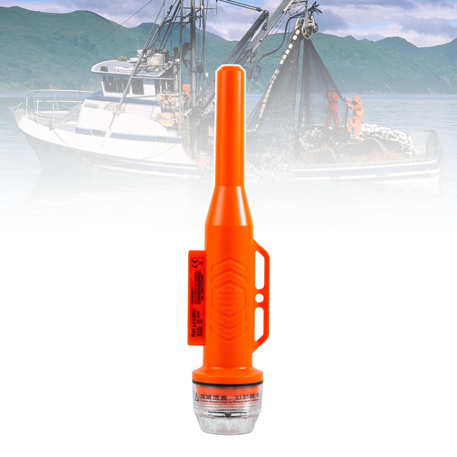 Localizzatore Rete da Pesca, Ecoscandaglio E Localizzatore Ais, Posizionamento GPS 10 n.m, Impermeabile Ipx7, Adatto per Trovare E Proteggere Le Reti da Pesca