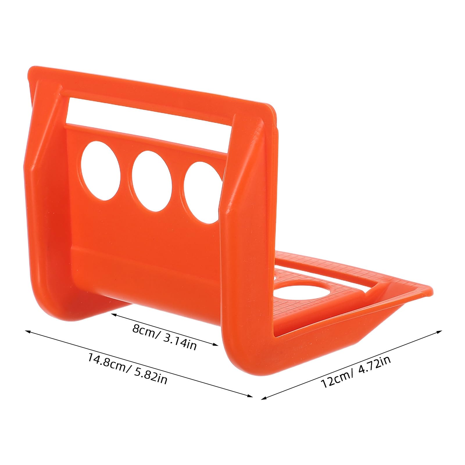 Zerodeko Lot de 20 protections d'angle pour sangles d'arrimage de plateau, 14,8 x 12 x 8 cm, protection des bords en plastique orange pour le chargement et le transport de marchandises sur