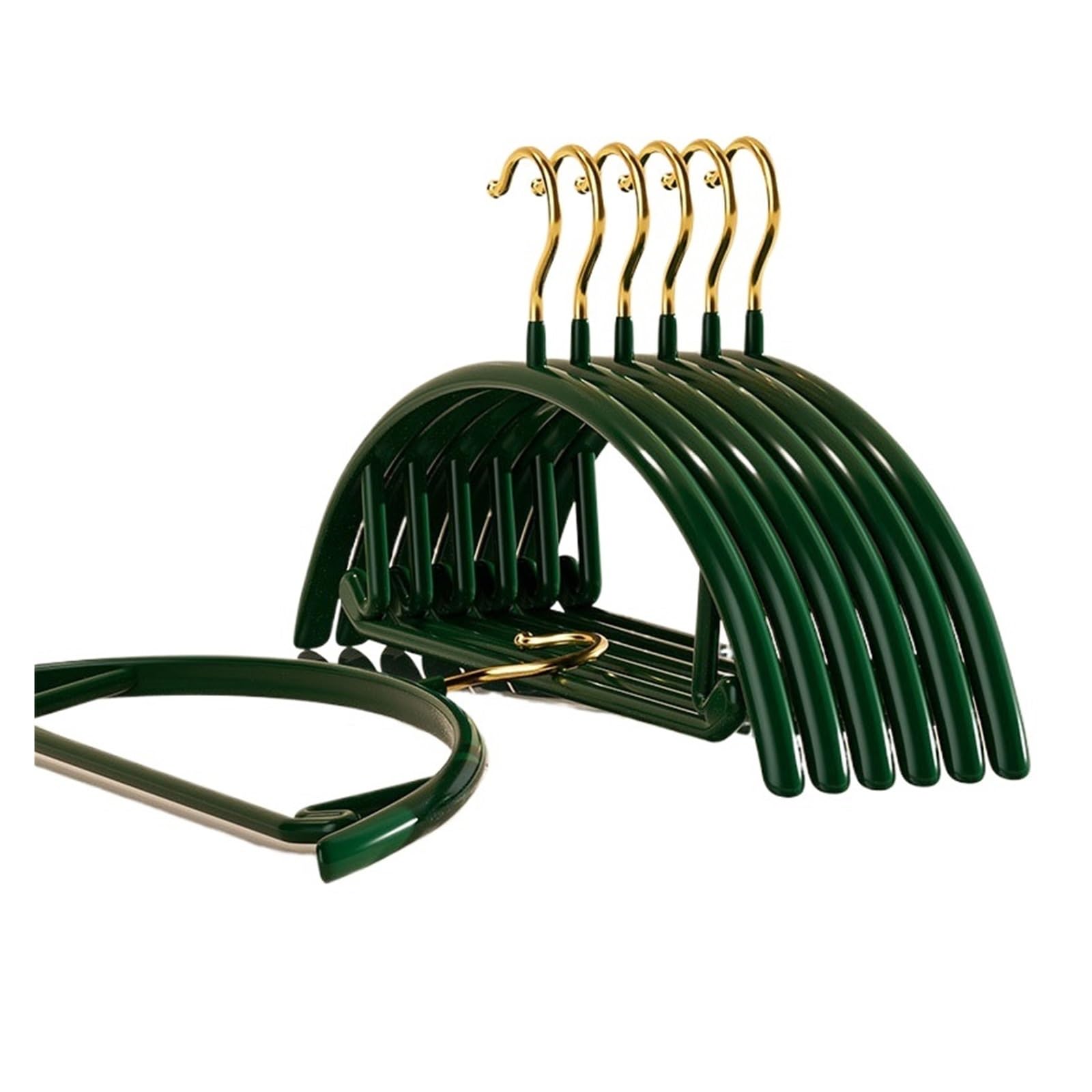 Coat Hangers Anti-slip Household Hangers Non-marking Hanger Strong Clothes Racks(Green,20Pcs)