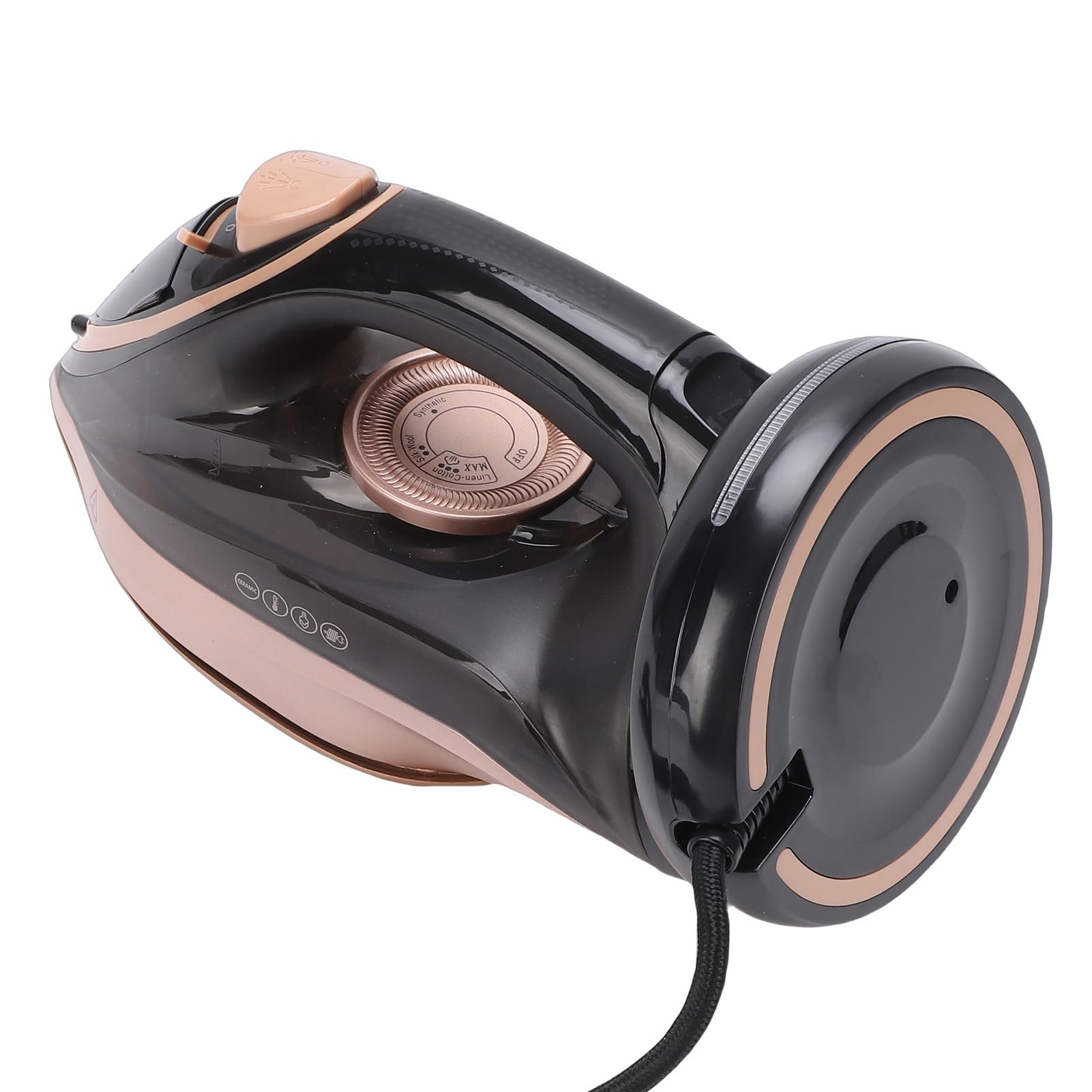 Zerodis Żelazko Parowe o Mocy 2200 W, Silna para do Usuwania Zmarszczek, Regulowana Temperatura do Różnych Tkanin, Pionowe Wielofunkcyjnego Użytku, z Systemem Ochrony Przed Wapniem, (wtyczka UE)