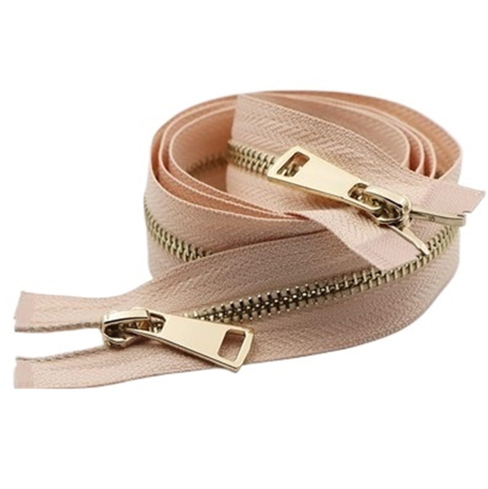 Two Way Separating Zipper, Two Way Separating Zipper Size 5 Multicolor 80cm Metal Gold Teeth Double Sliders(Color4)