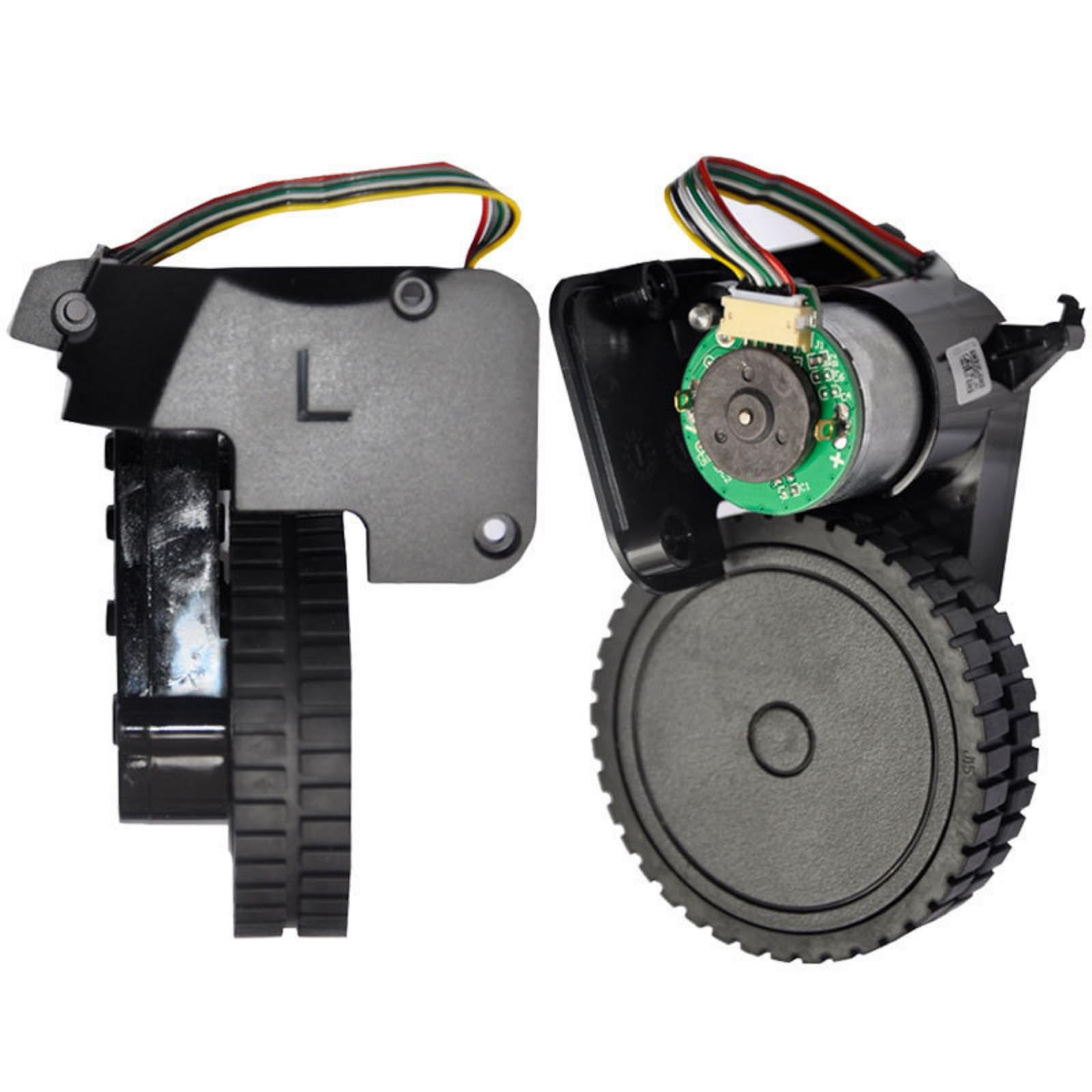 Roue de rechange silencieuse permanente pour robot aspirateur, guide efficace des obstacles, nettoyage sans couture, disques de rechange pour aspirateur robot