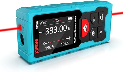 Miniatura 10 de Medición de distancia láser de alta precisión 328 pies Kiprim LD100E Cinta métrica láser 100M herramienta de medición láser compacta con pantalla