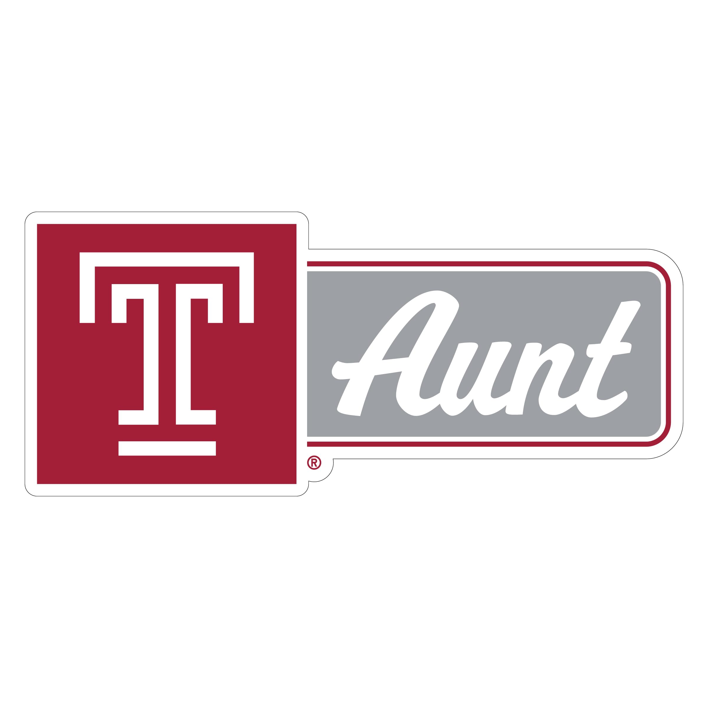 Temple University Proud Aunt Decorative Magnet Officially Licensed Collegiate Product 6-Inches Wide