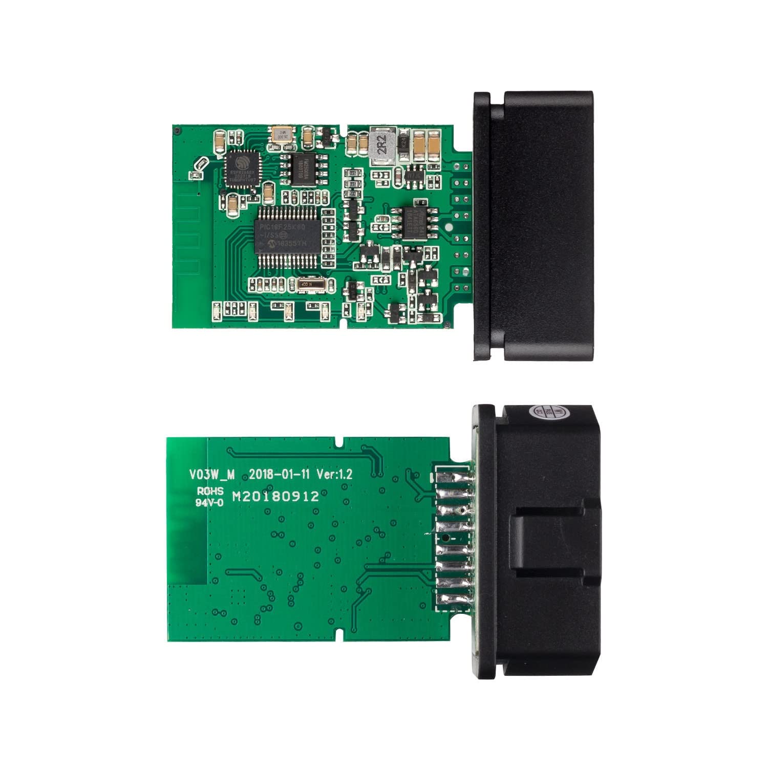 OBD2 WIFI V1.5 Narzędzie Diagnostyczne Do Samochodów ELM 327 OBD II Układ Skanera PIC18F25K80 Praca Android/IOS/Windows 12V Diesel